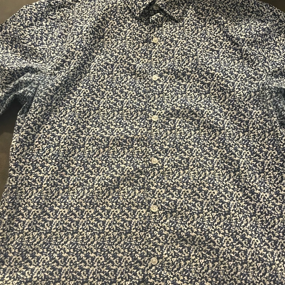 Van Heusen Men's Blue Patterned Shirt